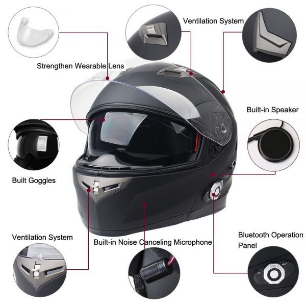 Buy smart built motorcycle helmet | Safe and smart communication helmet