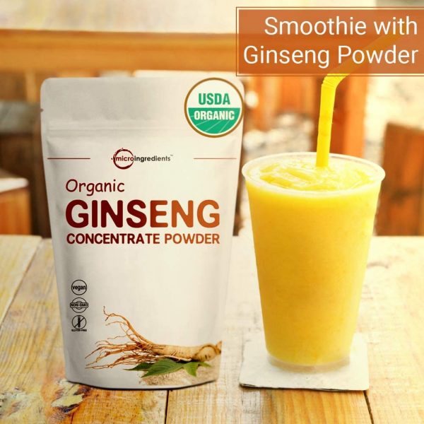 Maximum Strength Organic Ginseng Root 200:1 Powder, 4 Ounce - Image 2